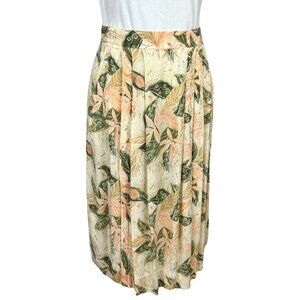 Vintage 90s Midi Floral Skirt